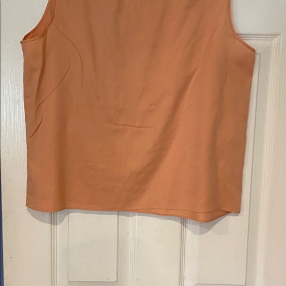 Talbots Peach Ruffle Front Blouse - Picture 7 of 7